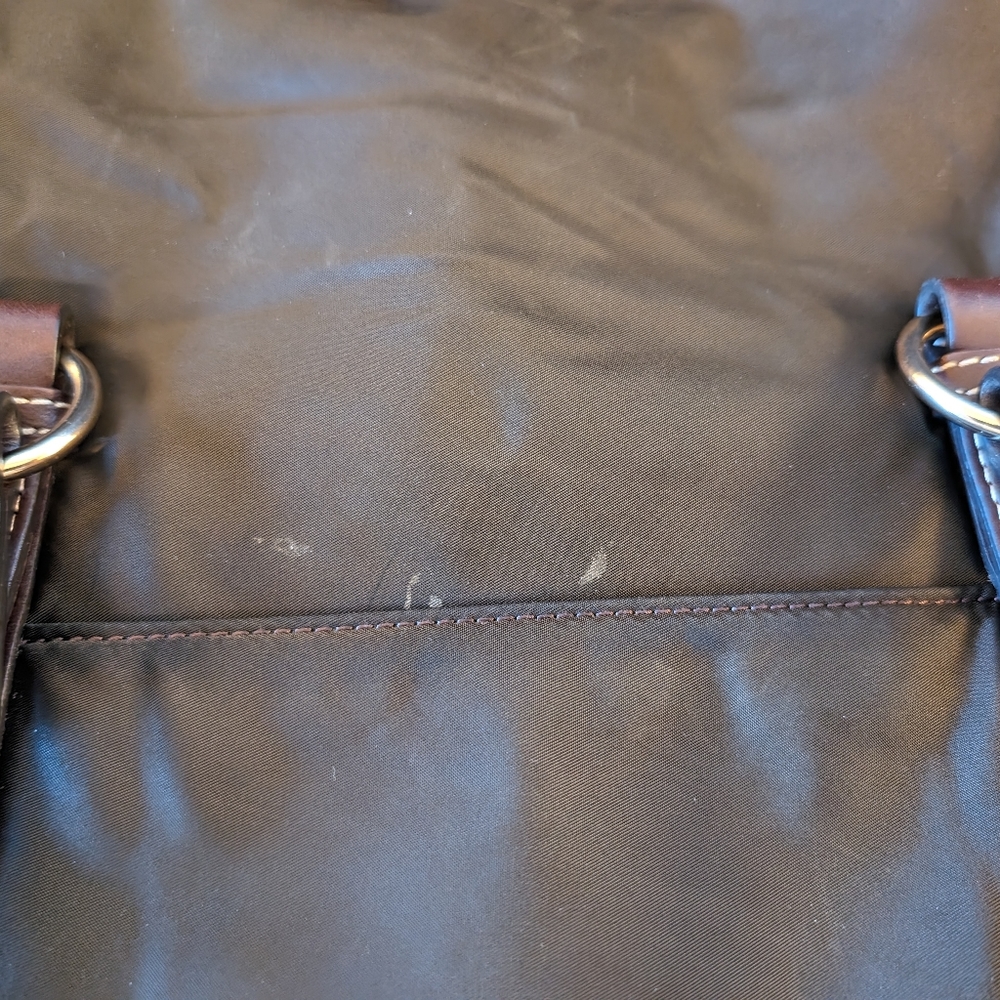 Dooney &Bourke Nylon Satchel Black with leather - Picture 12 of 16